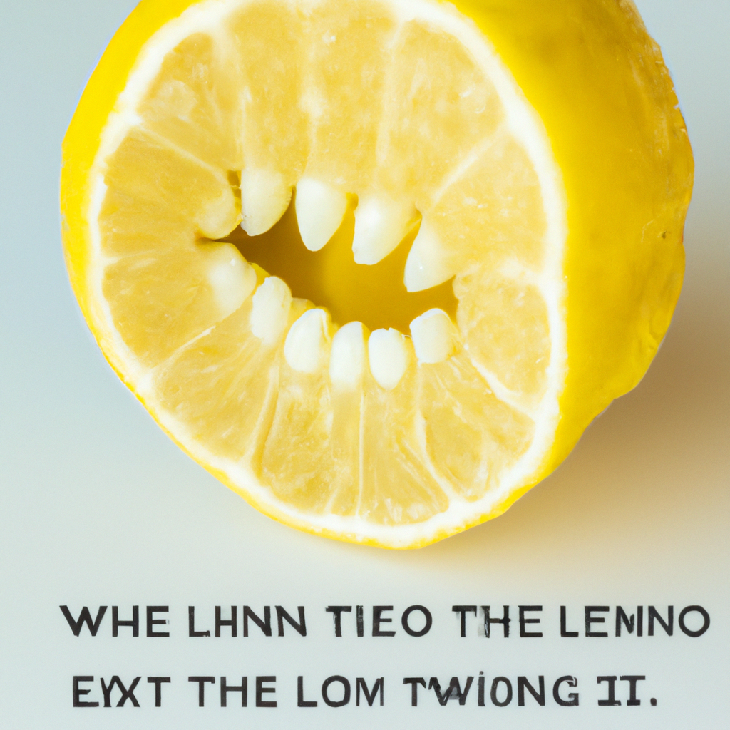 how to eat lemons without damaging teeth
