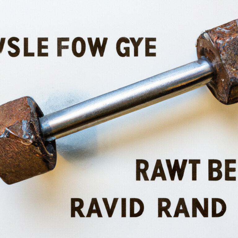 how to remove rust from barbell