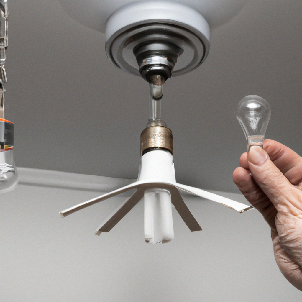 how to change light bulb in ceiling fan without screws