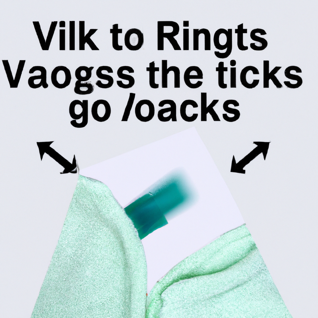 how to get vicks out of clothes