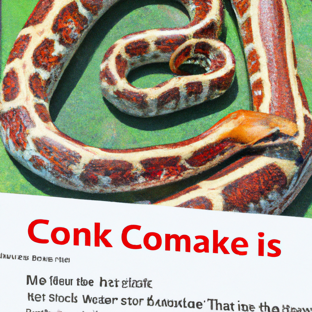 Meet the Corn Snake – Common Information Guide