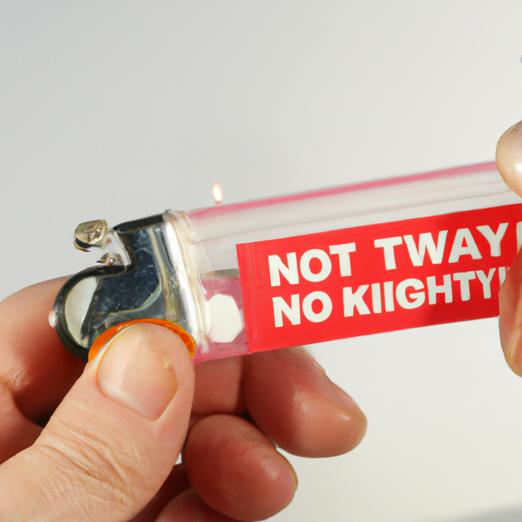 how to remove the safety from a lighter