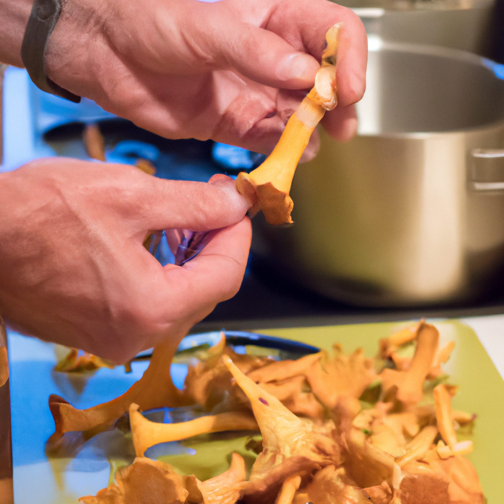 how to clean chanterelle mushrooms
