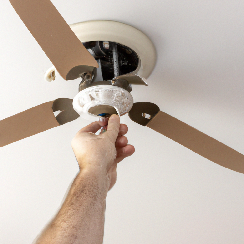 how to remove hampton bay ceiling fan